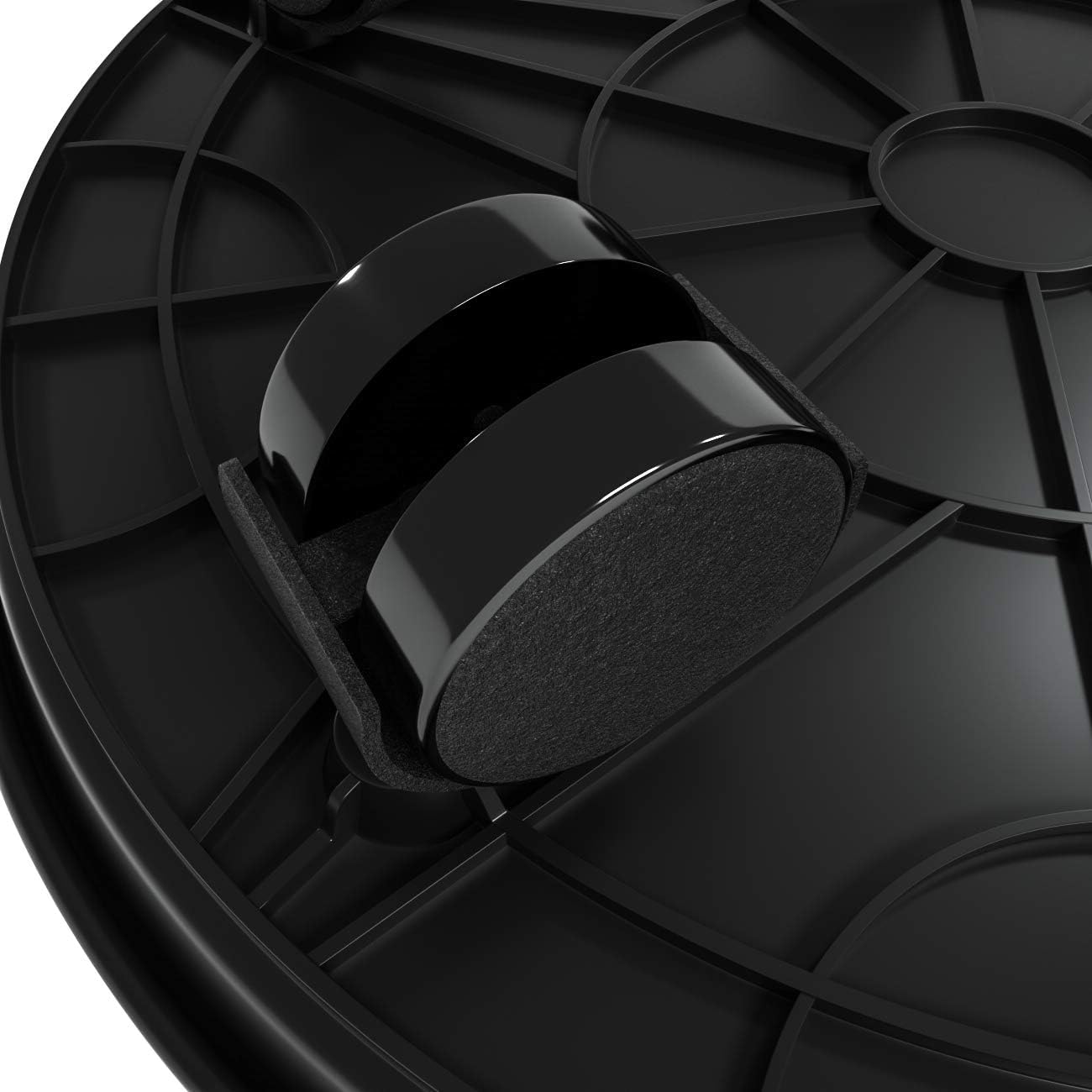 2Pcs Plant Caddy,Planter Pot Mover, Plant Pot Pallet Dolly Caster with Universal Wheels, Round Movable Planter Dolly Trolley Tray Pallet Outdoor Indoor Tree Flower Stand Planter (13 inch+2pcs+black)