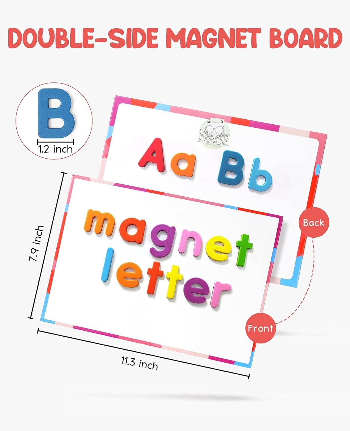 VoSinrly Classroom Magnetic Letters Kit Colorful 234 Pcs with Double - Side Magnet Board - Foam Alphabet Letters for Preschool Kids Toddler Spelling and Learning - Fridge Magnets ABC Education Toys