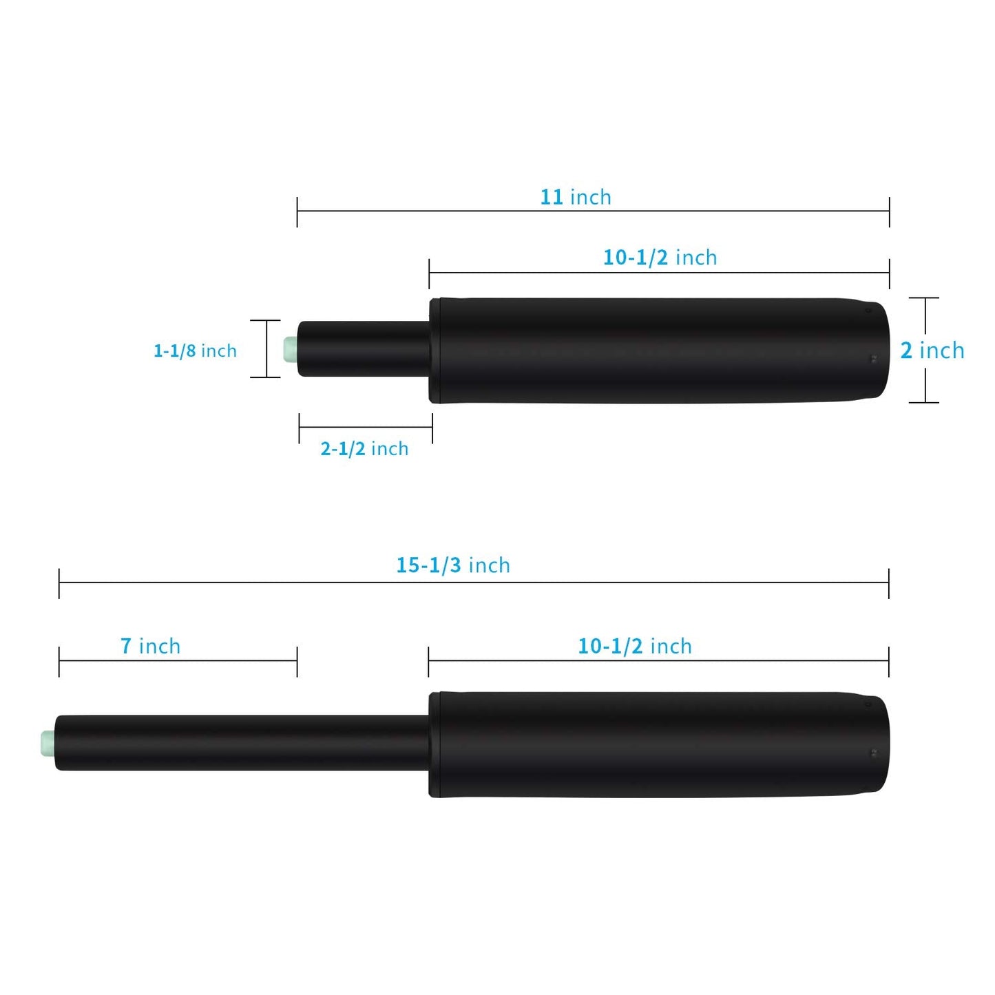 Duramont Office Chair Cylinder Replacement - Gas Lift, Hydraulic Piston - Universal Fit for All Chairs - Heavy Duty, Adjustable Height - Includes Easy Removal Tool, Installation Instructions & Gloves