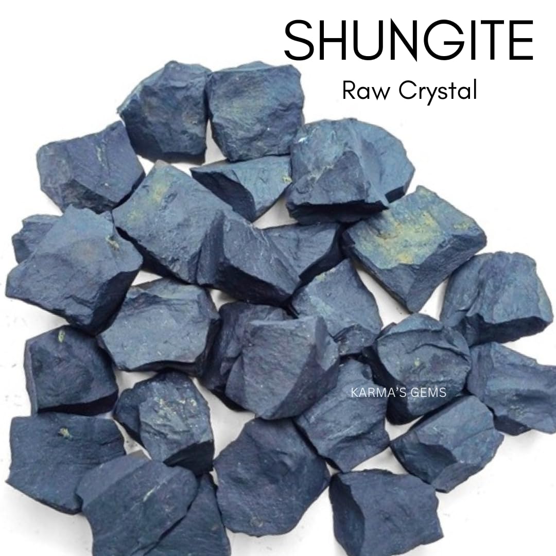 Crystals, Rocks, Jade, Crystals and Healing Stones, Witchcraft Supplies, Healing Crystals, Stones, Healing Stones, Rock Collection, Agate, Raw Stones (Shungite, 2 Pcs)