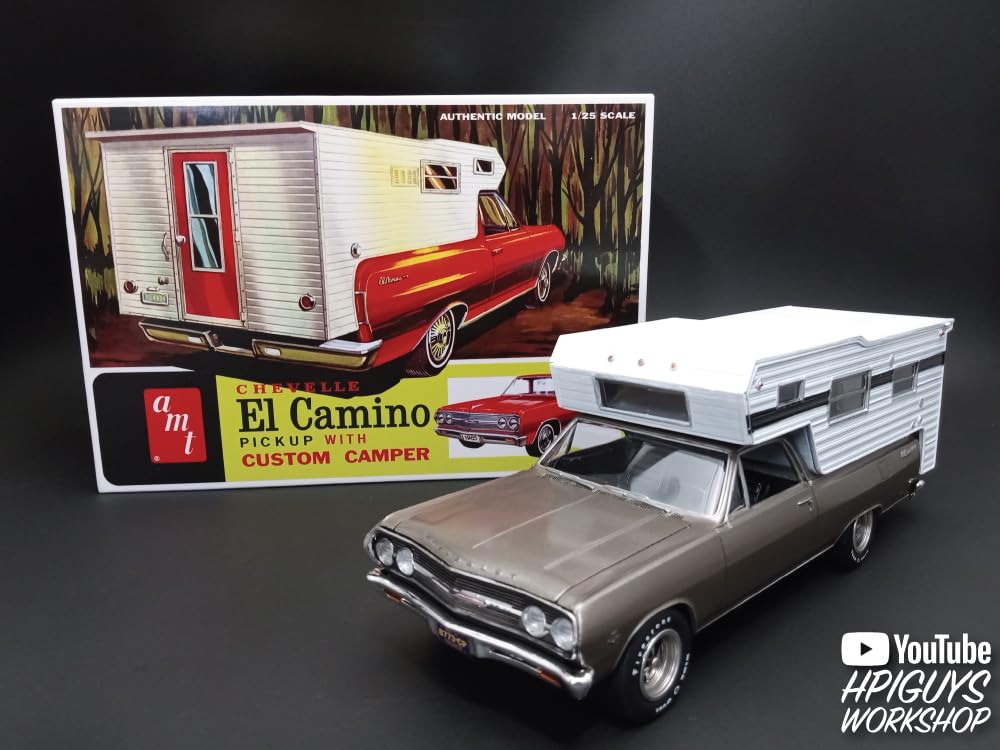 AMT 1965 Chevy El Camino w/Camper 1:25 Scale Model Kit