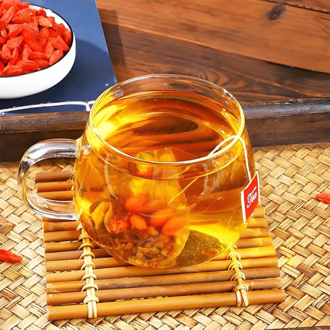 Dandelion Chrysanthemum Cassia Seed Herbal Tea Bag, with Burdock Root, Honesuckle, Goji Berries Liver Cleanse and Detox Tea 30 Count