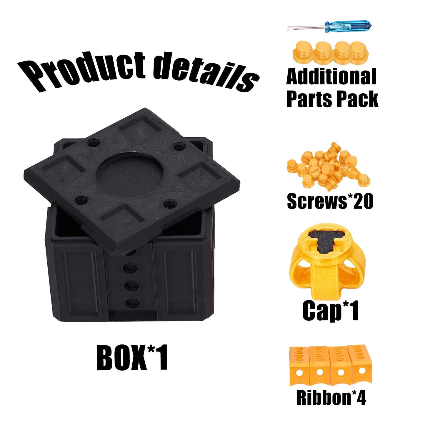 EXQDYNM Annoying Gift Box with Screws, Take Apart Puzzle Surprise Prank Christmas Funny Hilarious Money Card Container, Novelty Box (8cm*8cm)