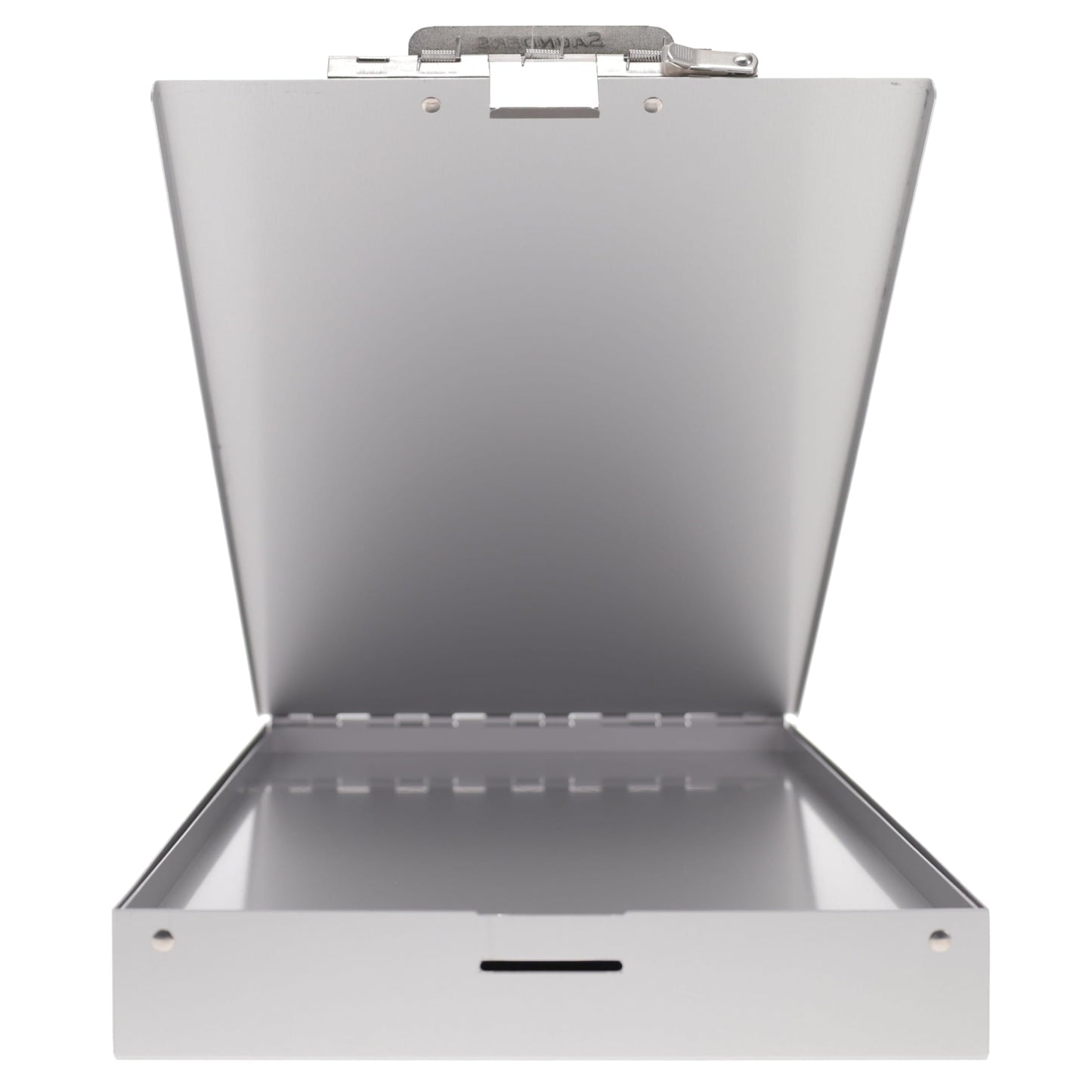Saunders Cruiser Mate Metal Clipboard with Storage, Dual Tray Aluminum Nursing Folio, Heavy Duty Form Holder for Police & Work, Letter Size Privacy Box with Self-Locking Latch, Silver