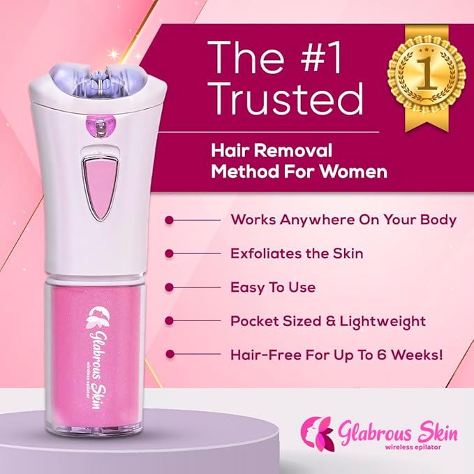 Glabrouse Skin Epilator, Glabrous Skin Hair Remover for Face - Look Glamorous with Glabrousskin Hair Removal
