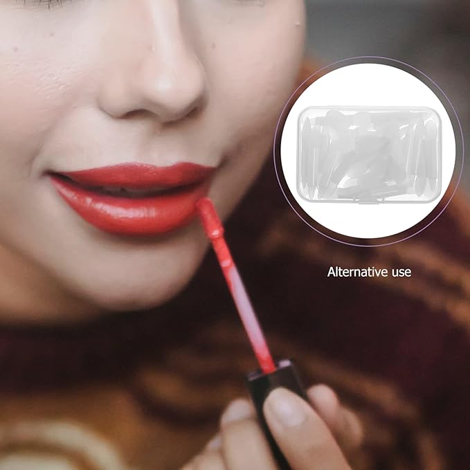 30 pcs Silicone Exfoliating Lip Brush Lipstick Applicator with Brush Cover Multifunctional Make Up Brush Lip Gloss Wands Cosmetic Tool