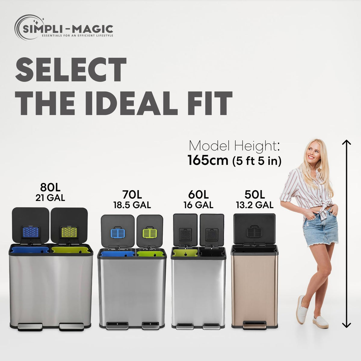 13 Gallon 50 Liter Kitchen Trash Can