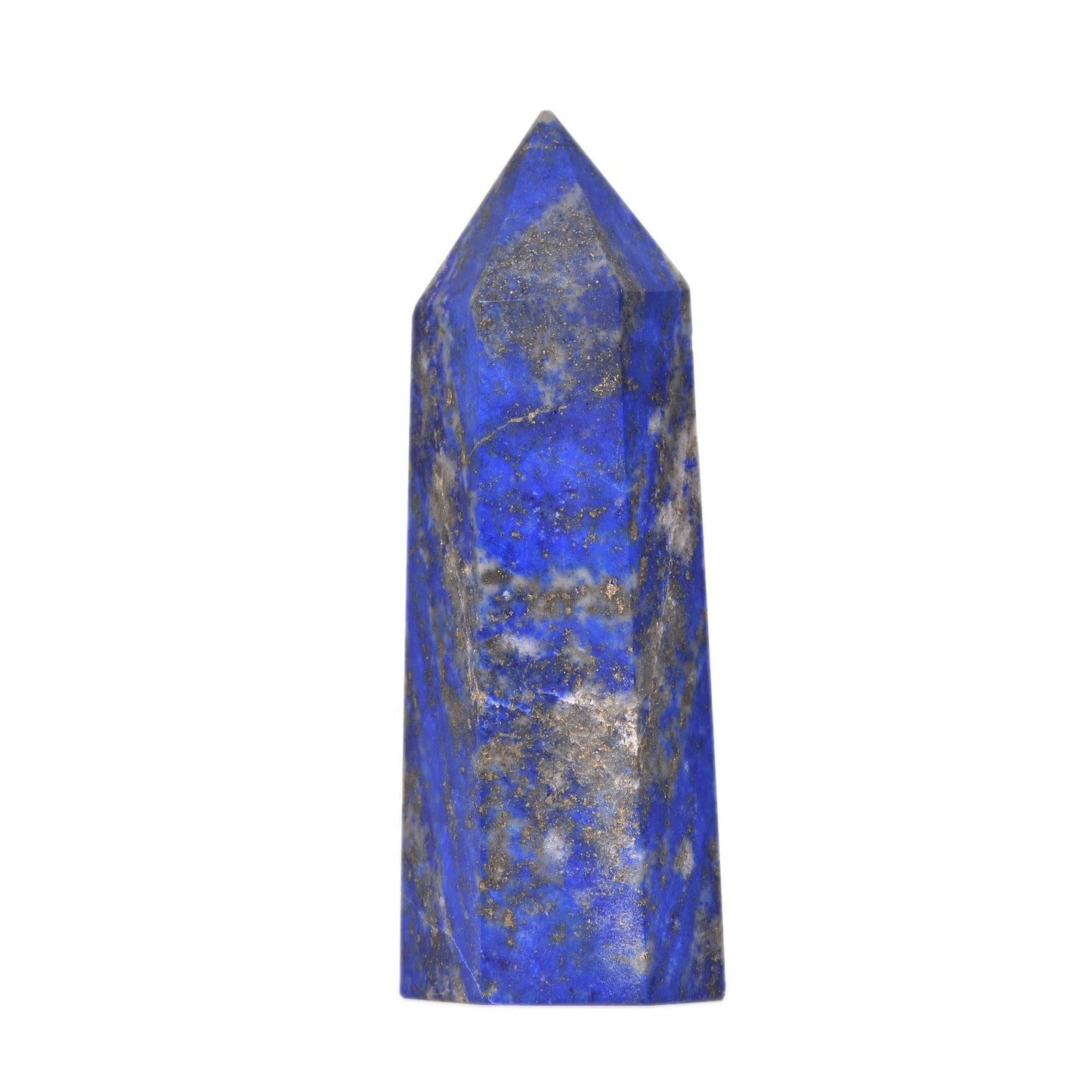 Large Lapis Crystal Tower Healing Crystal Wand For Spiritual Use Hexagonal Point Reiki Chakra Gemstone Home Office Decor