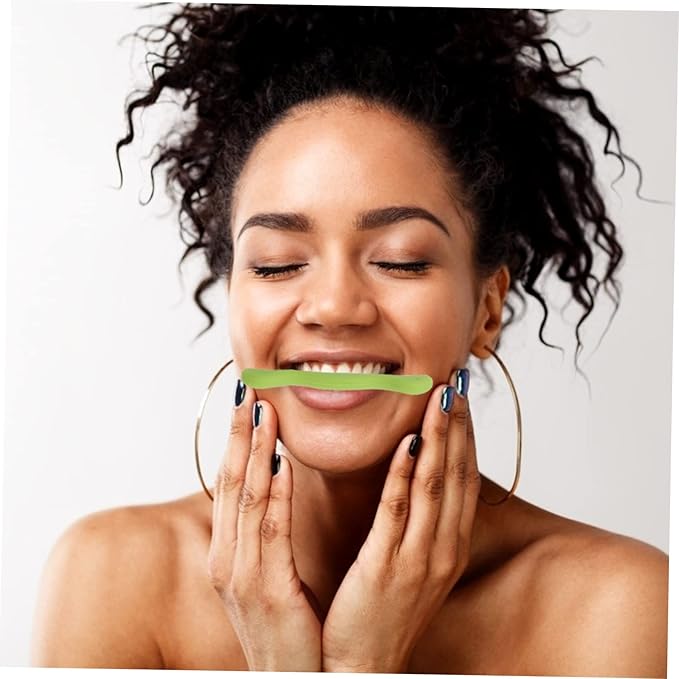 Smile Practice Tool Silicone Face and Mouth Exerciser for Speech and Stutter Correction Safe Portable and Easy to Use Green