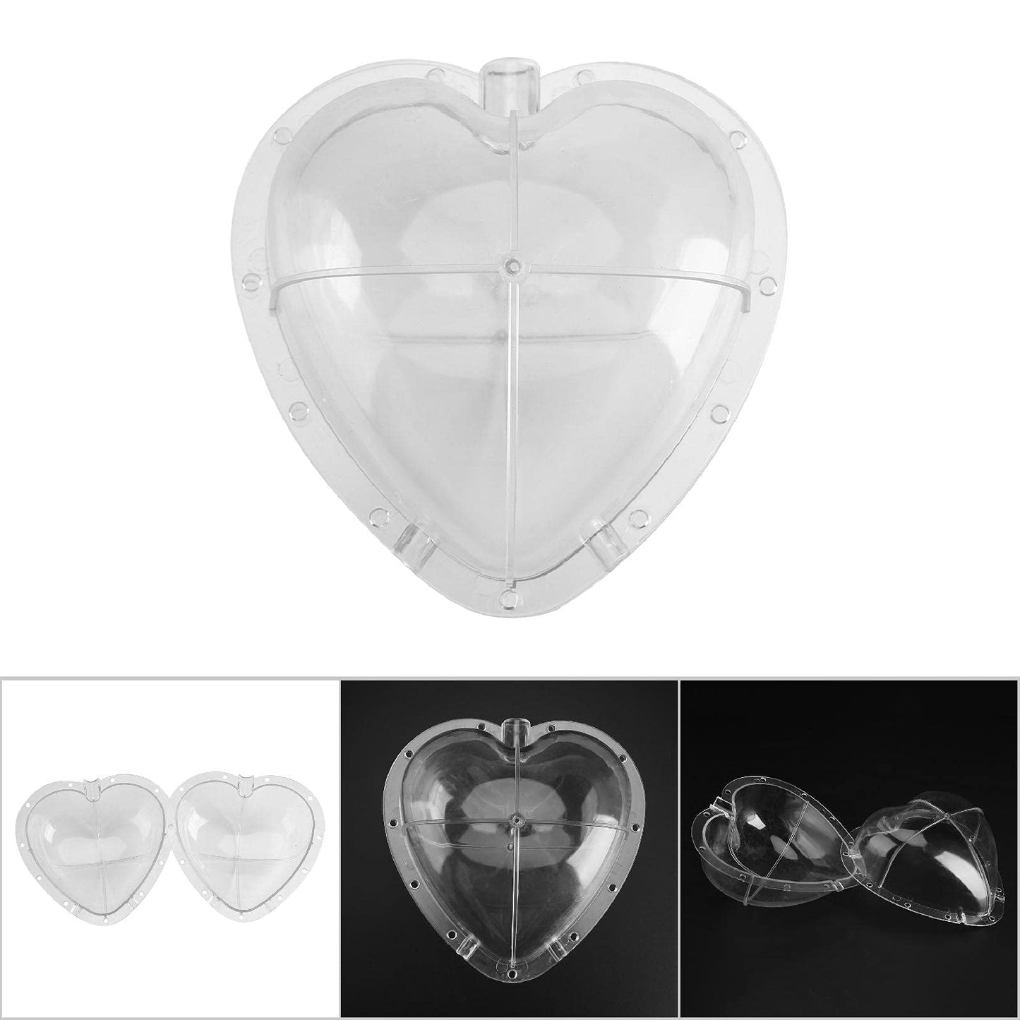 Culnflun Watermelon Mold, Heart Square Shaped Watermelon Pumpkin Shaping Mould, Garden Fruit Growth Forming Tool Transparent PE Material (Heart Shaped)