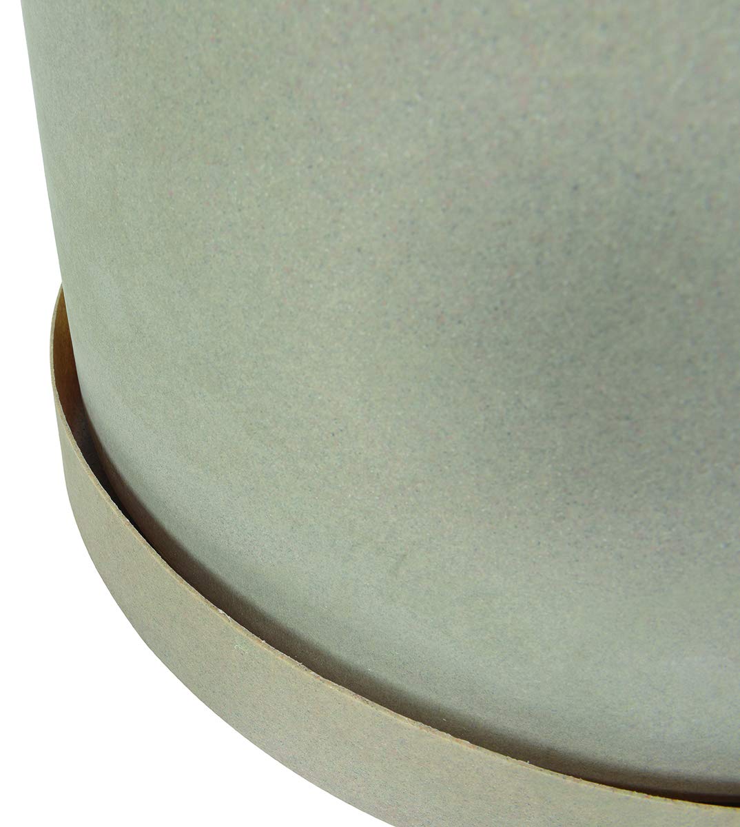 Vestil OG-IP-65-GKT Plastic Industrial Planter 36-1/4 in. x 36-1/4 in. x 36-1/4 in. 65 Gallon 800 Lb. Capacity Granite Khaki