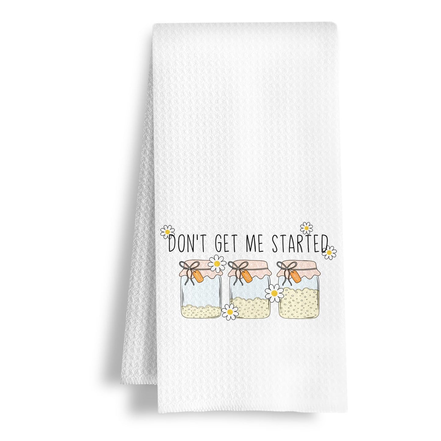 HSIASHENG Funny Sourdough Baking Kitchen Towels, Gifts for Sourdough Bakers Baking Lovers Dish Towels, Bread Maker Gifts Hand Tea Towel for Dining Kitchen, 16x24 Inch