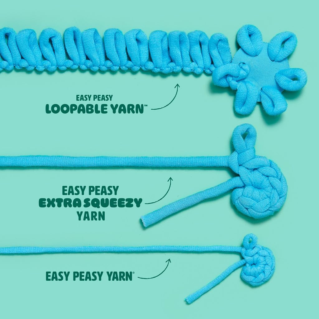 The Woobles Crochet Kit for Beginners with Easy Peasy Loopable Yarn, As Seen on Shark Tank - Easy Arts and Crafts Knitting & Crochet Animals Kit with Step-by-Step Video Tutorials (Pierre the Penguin)