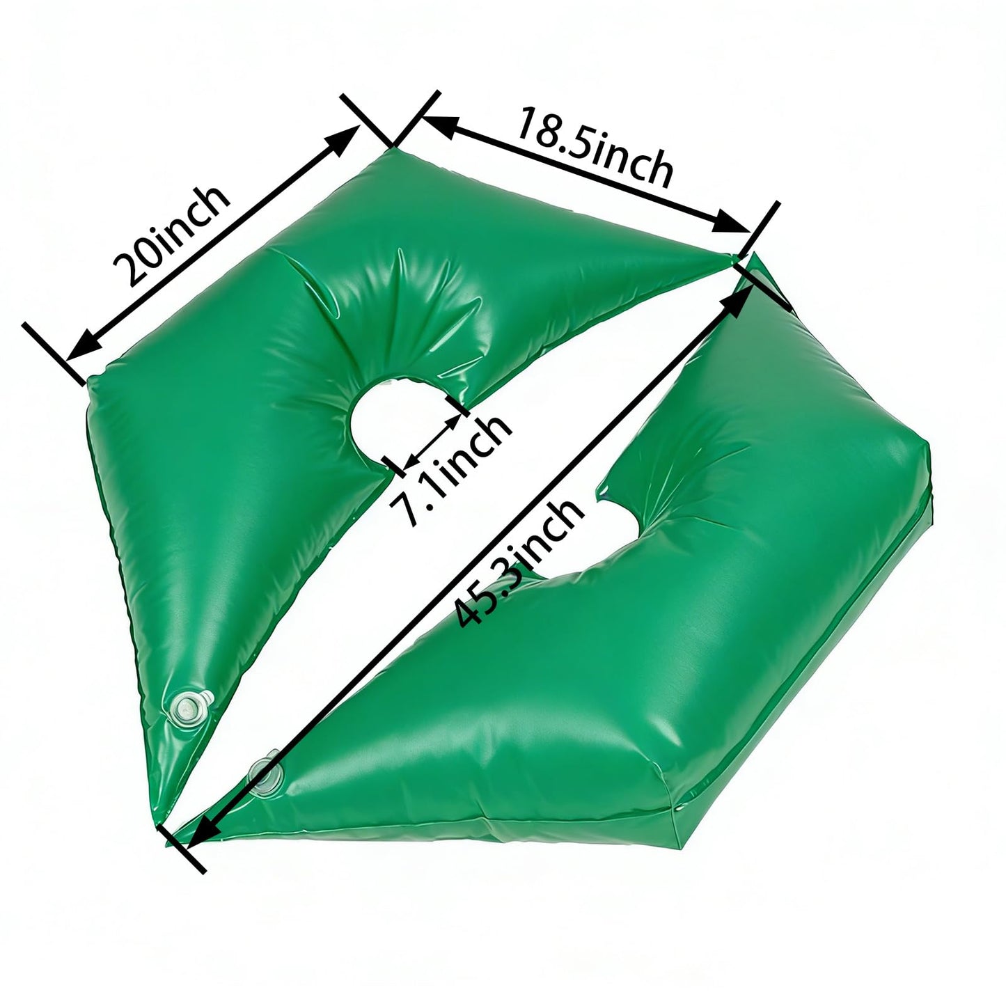 Tree Watering Bag/Ring Slow Release 19 Gallon, Tree Bags for Watering Equipped with Two Low Filling Pipes Deep Root Drip Irrigation Watering for Trees, Plants, and Gardens of All Sizes (1, Green)