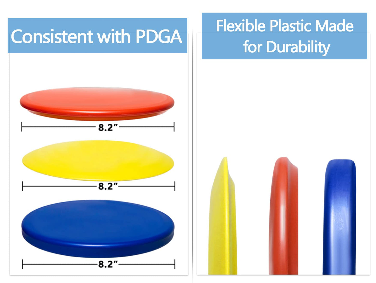 GOOSO Disc Golf Starter Set - 24pk (8 Putter, 8 Midrange, 8 Driver) - DIY Your Discs