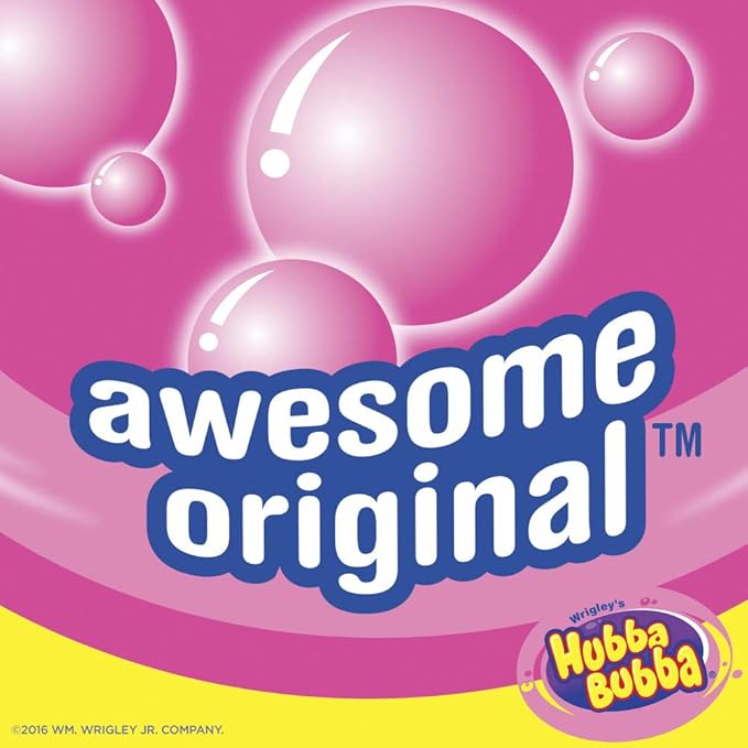 HUBBA BUBBA Bubble Gum Tape - Original Chewing Gum Bulk Pack, 2 oz, Pack of 6 Candy Bulk