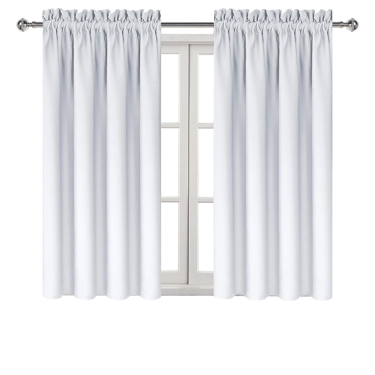 Blackout Curtains for Bedroom Living Room 42 x 54 Inch Long 2 Panels (2 Count)