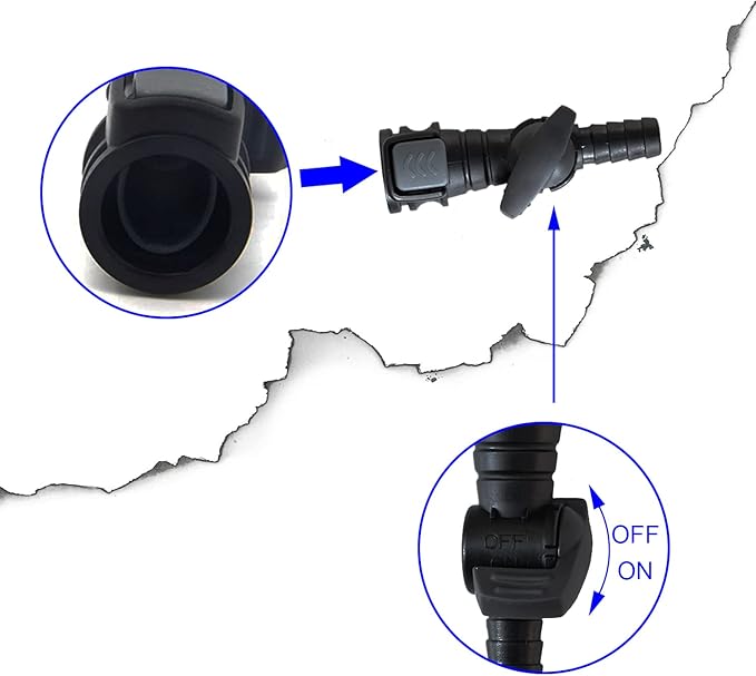 Hydration Bladder Bite Valve Replacement Mouthpiece Fit for Any Water Backpack and Most Brands, with Manual Switch Valve