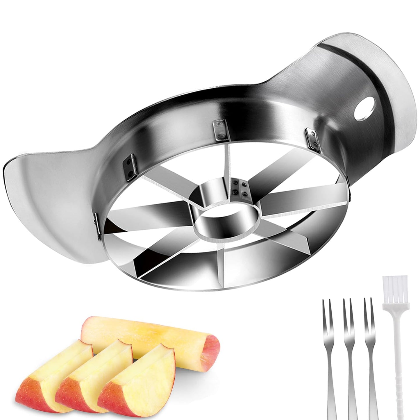 Apple Slicer, ARRITZ Stainless Steel Apple Cutter 8 Slices, Sharp Blade