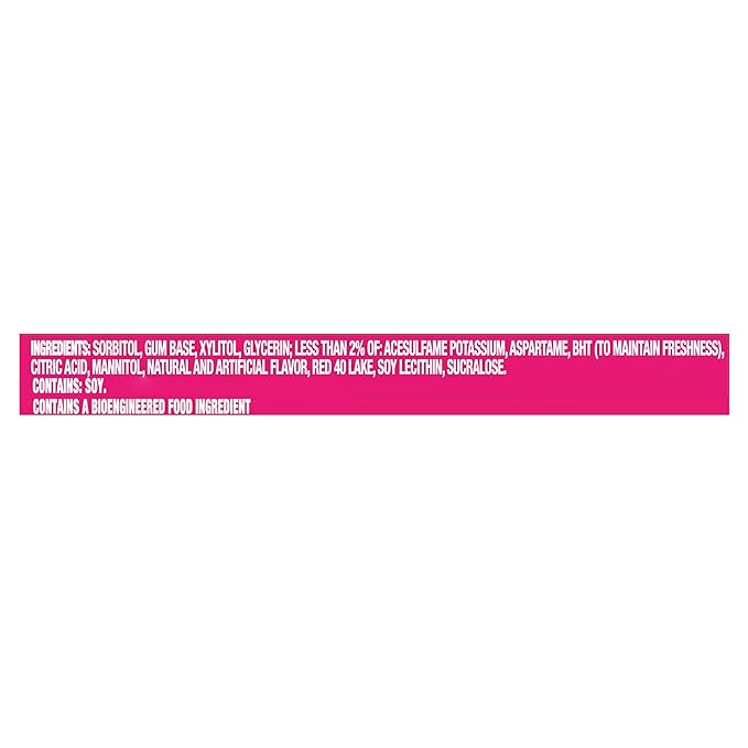 Trident Bubblegum Sugar-Free Chewing Gum, 12 Packs of 14 Pieces (168 Total Pieces)