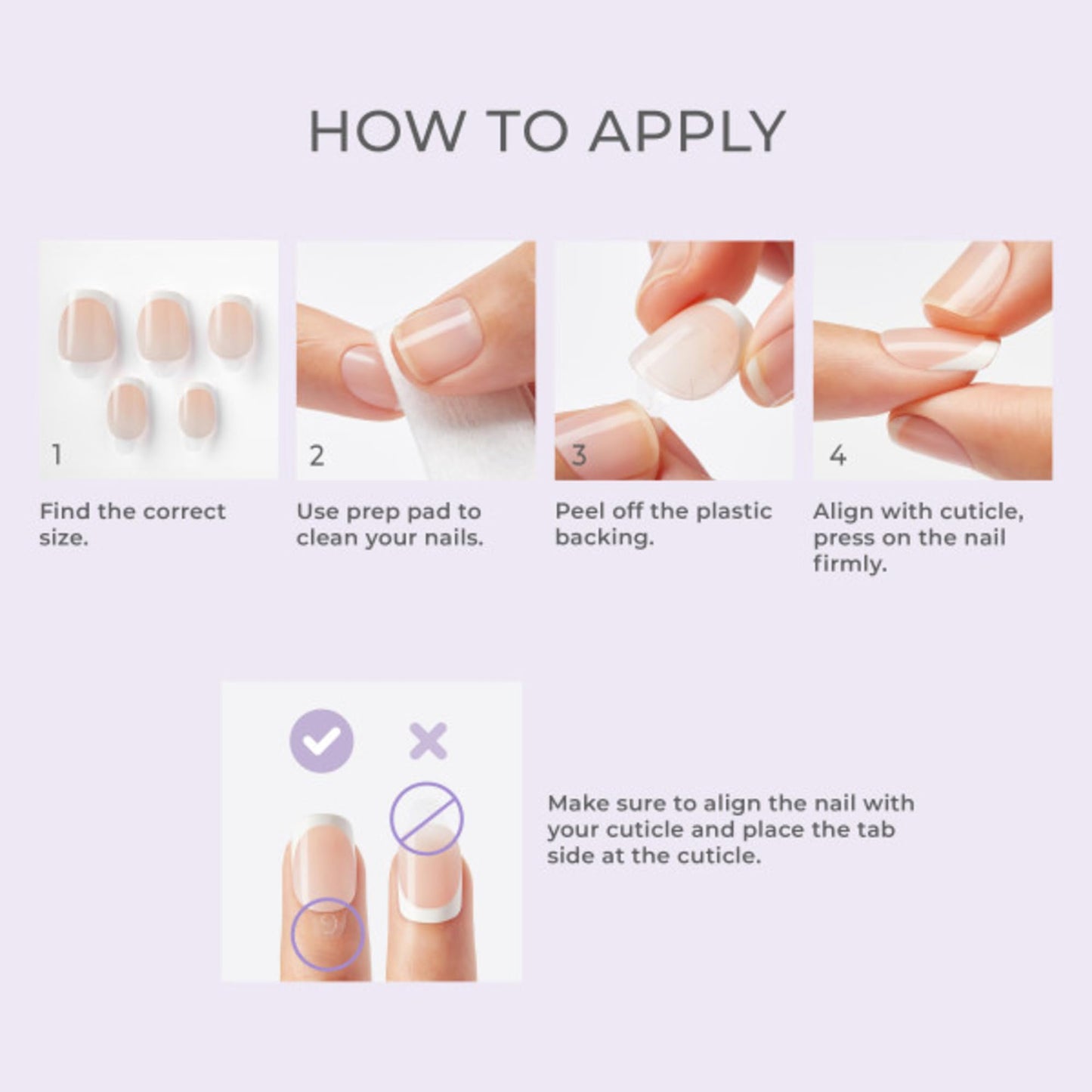 KISS imPRESS No Glue Mani Press On Nails, Design, 'Mini Me', White, Petite Size, Squoval Shape, Includes 30 Nails, Prep Pad, Instructions Sheet, 1 Manicure Stick, 1 Mini File (Pack of 2)