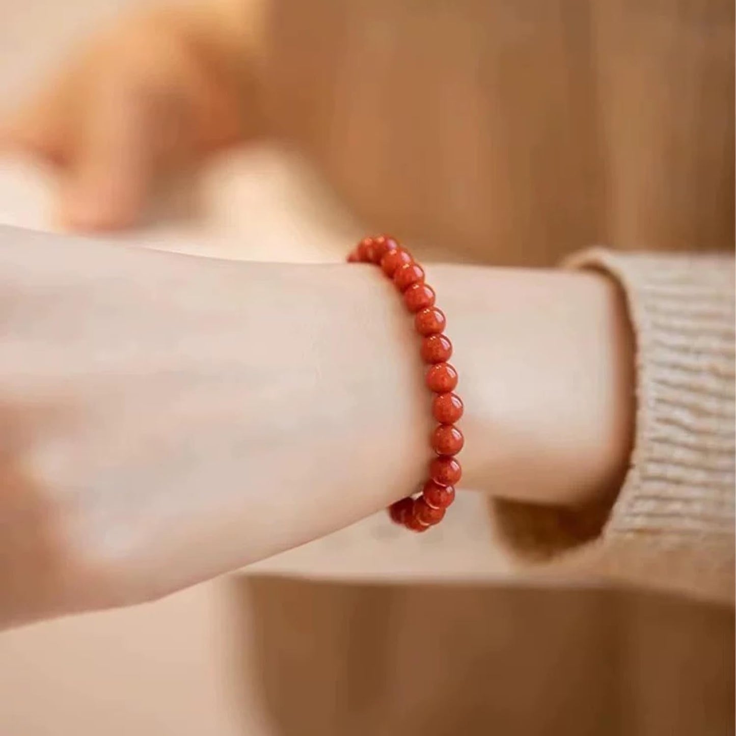 6mm Red Jade Natural Stone Beads Round Loose Beads for Jewelry Making Yochus DIY Beads Bracelet Necklace