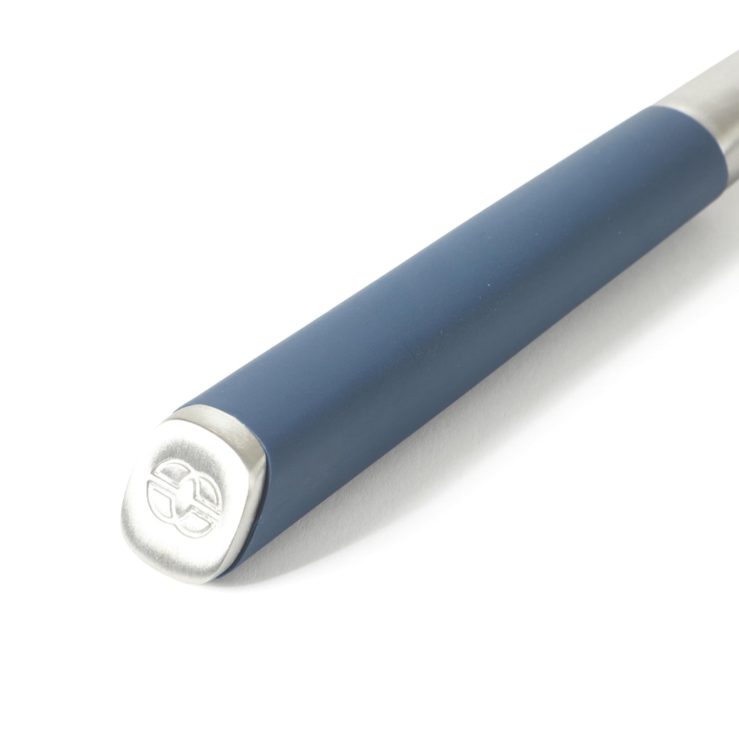 Calphalon Edge Stainless Steel Spaghetti Pasta Server w/Thermoplastic Rubber Handle - Navy Blue