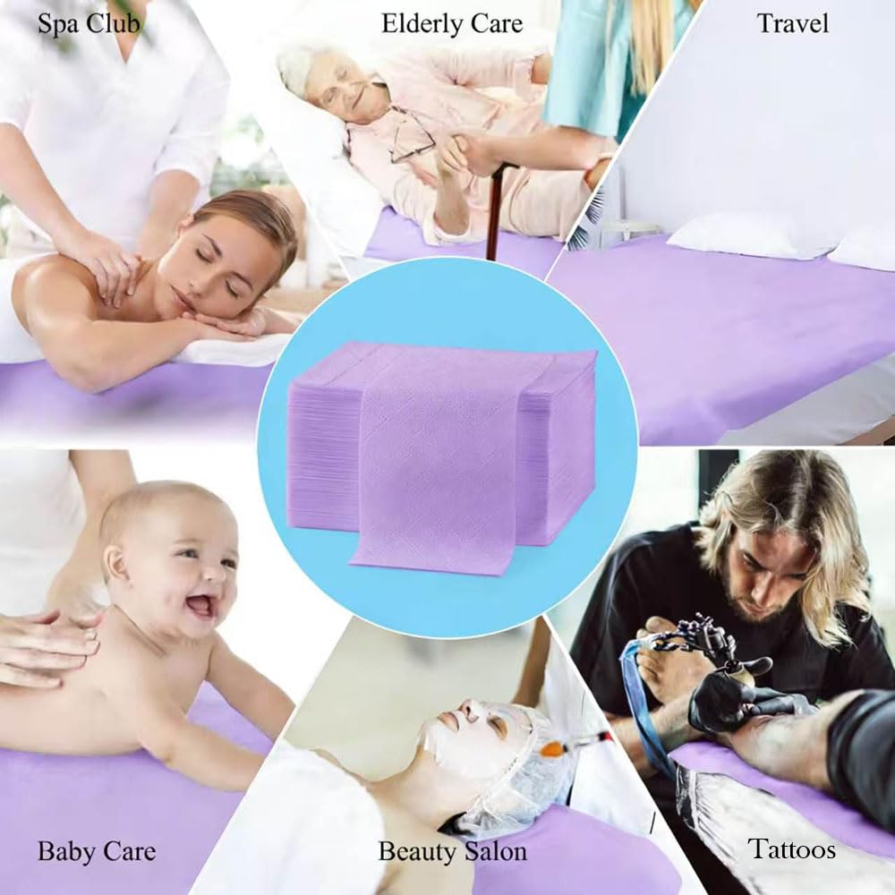100Pcs Disposable Bed Sheets 31.5"x71"Massage Table Sheets Non (100 Count)