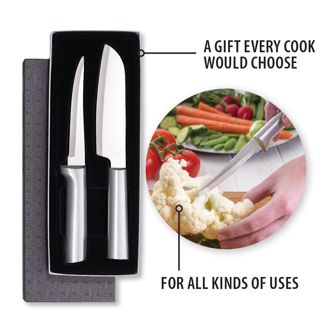 Rada Cutlery Cook’s Select Knife Gift Set (S53), 2-Piece Knife Set, Stainless Steel Blade, Silver Handle