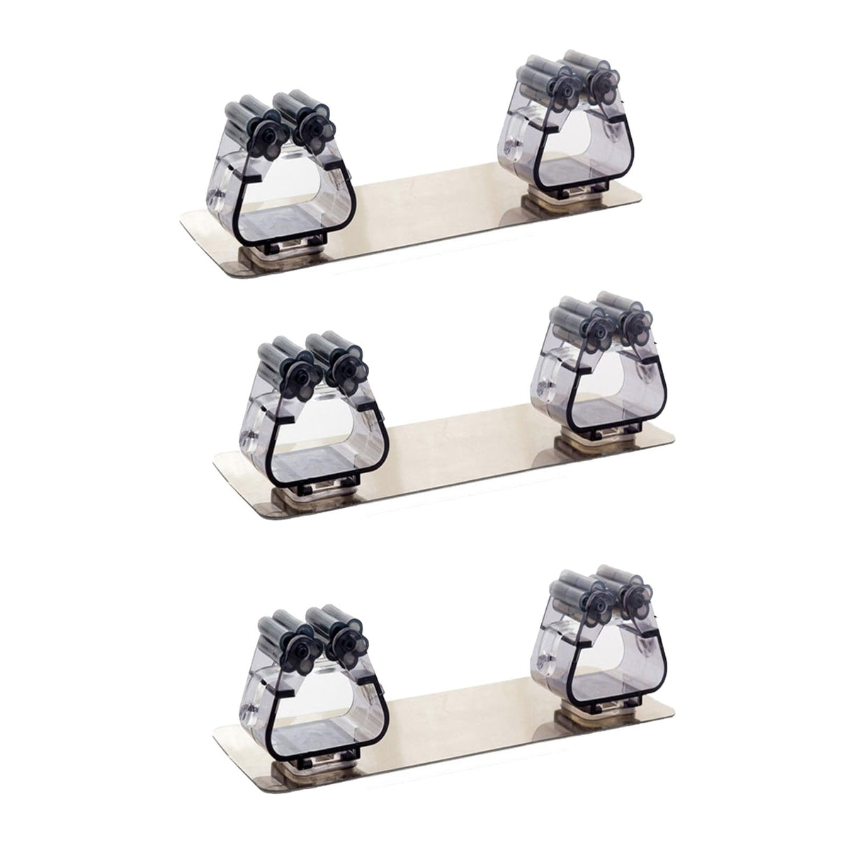 3 Pcs Broom and Mop Grippers Wall Hook Self (3 Count)