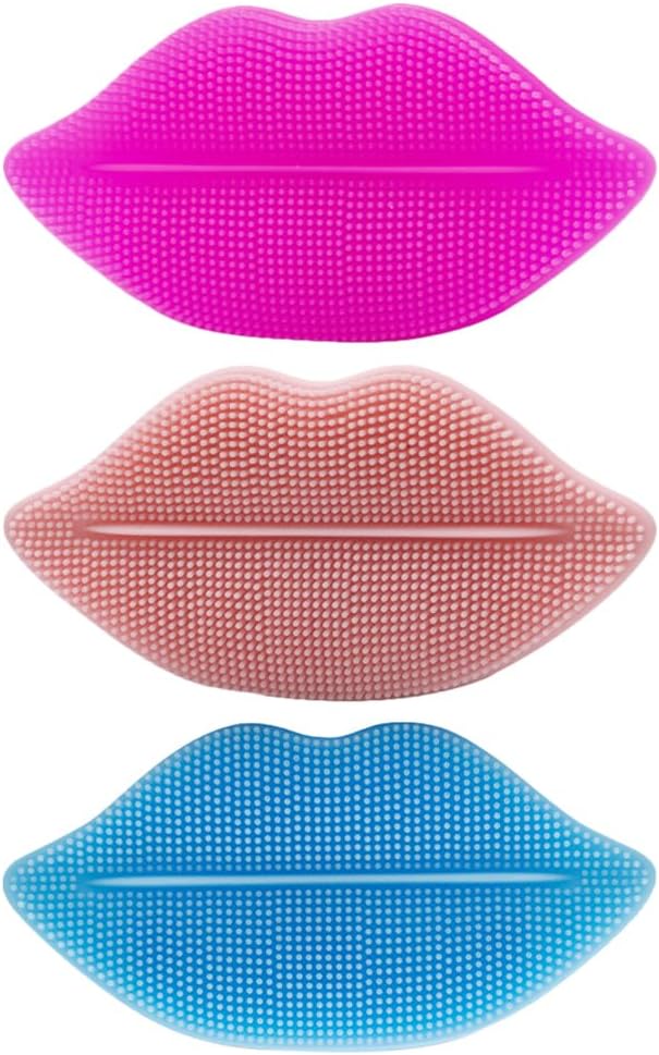 3pcs Lip Scrub Brush Exfoliating Lip Brush Women Lip Exfoliator Tools Smoother Lip Appearance