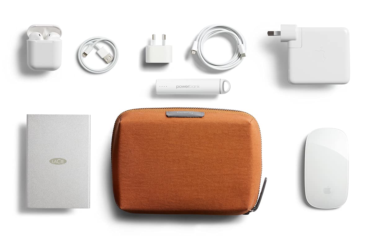 Bellroy Tech Kit Compact (Tech Accessories Organizer, Zipper Pouch) - Bronze