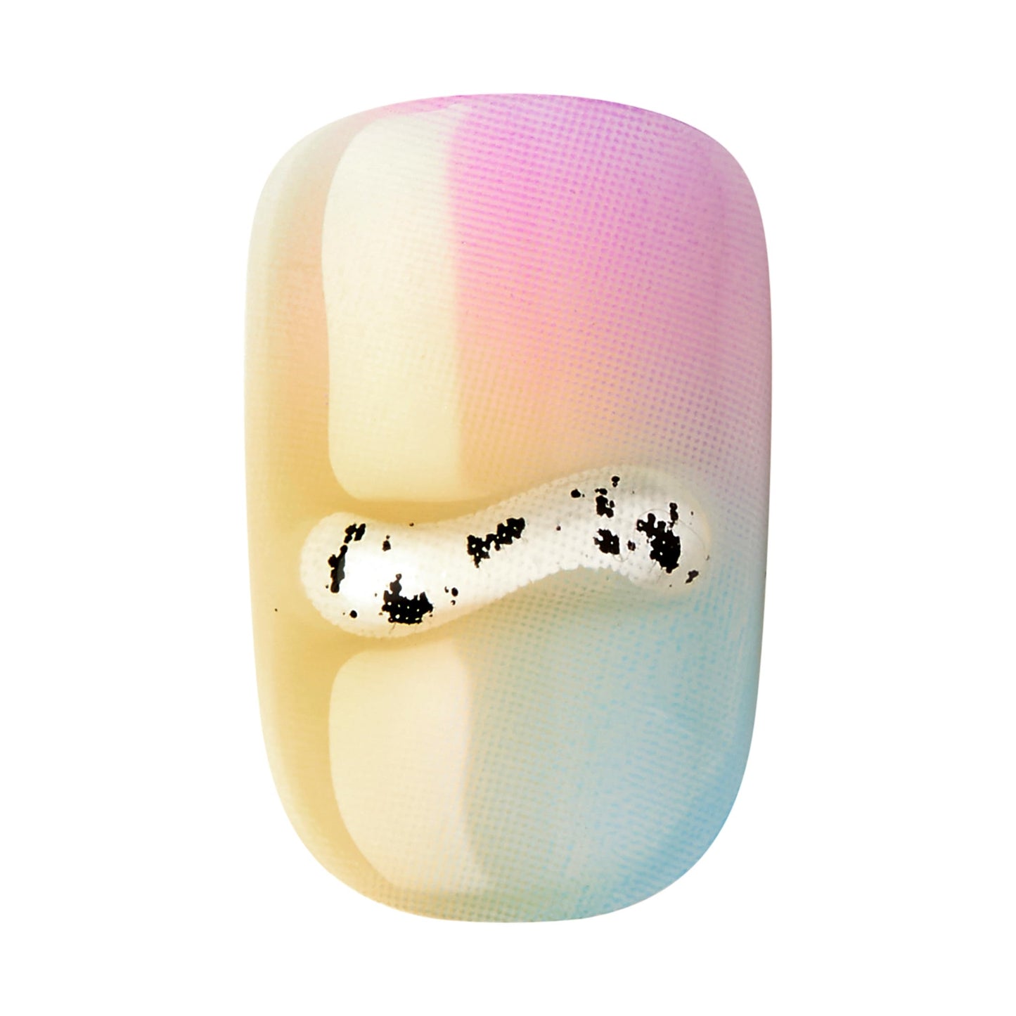 KISS imPRESS Press-On Manicure Premium Collection Fake Nails - Sweet Life, Purple Jelly Squiggle, Short & Square, Easy To Apply, Super Hold, Chip Proof, Smudge Proof, No Dry Time, Durable | 30 Count
