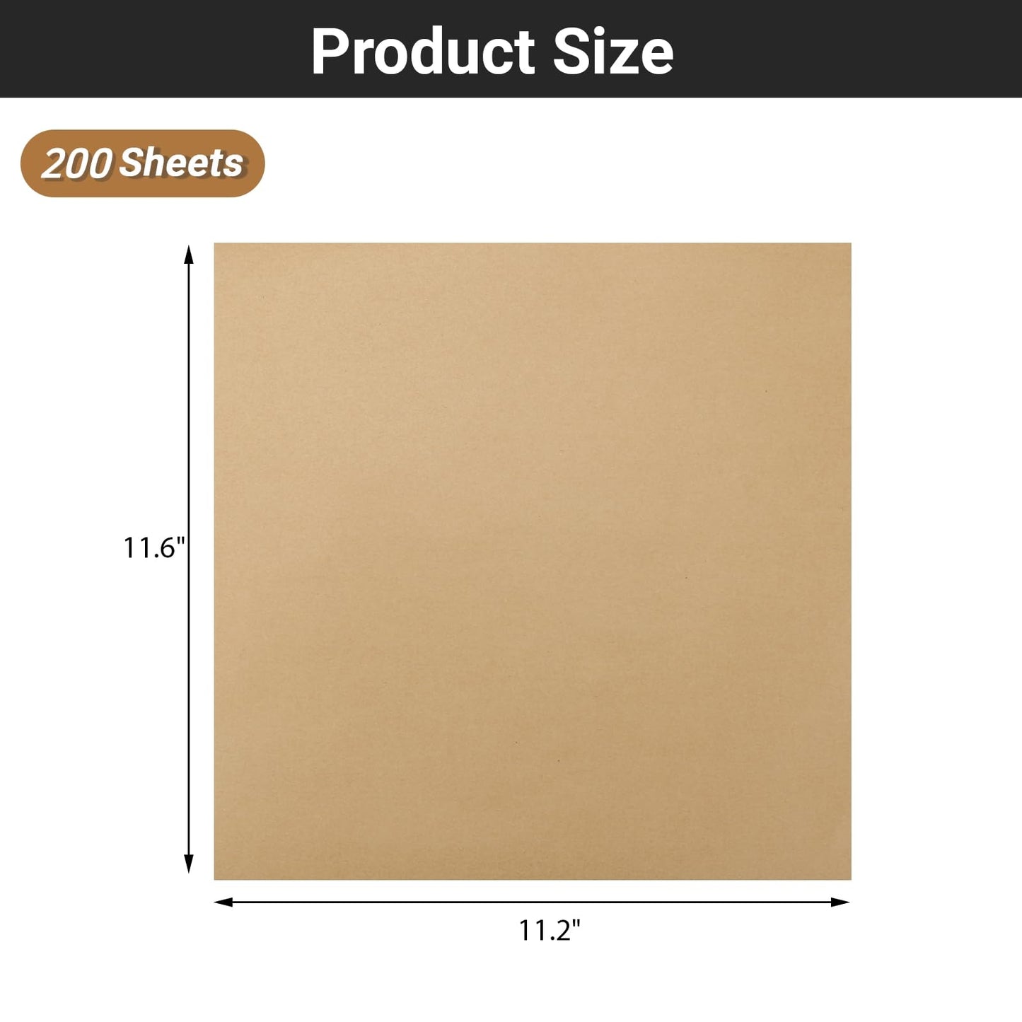 EUSOAR Food Service Butcher Paper, 200 Sheets 11.6" x 11.2" Soap Wrapping Paper, Hamberger Sandwich Wraps, Food Basket Liners, Wrapping Tissue, Square Deli Colored Wax Paper Sheets