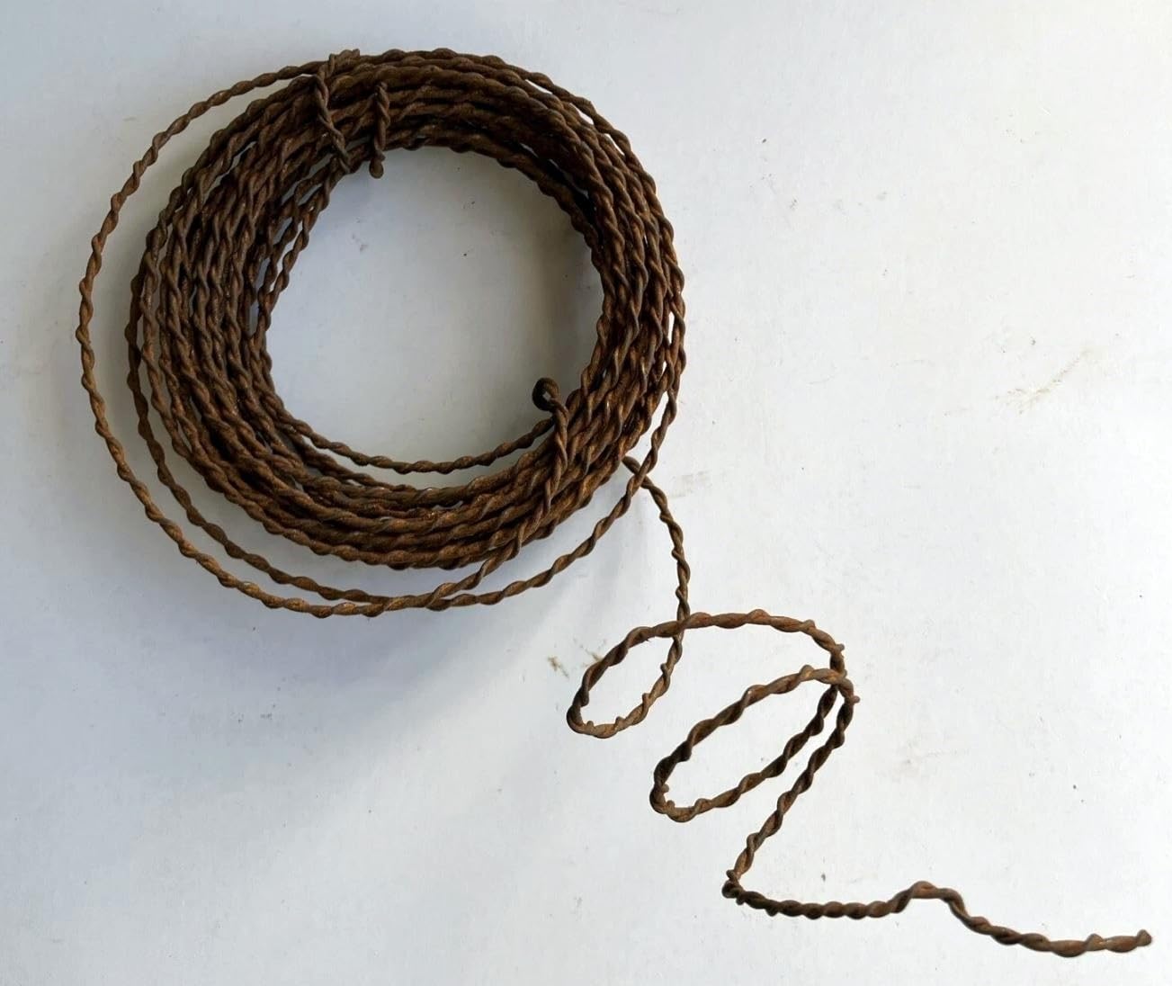 Rusty Tin Wire, Twisted, 16 Gauge, 3 Rolls x 15 Feet Each, Easy to Bend for Crafting