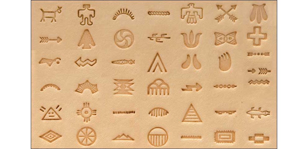 Tandy Leather Native American Symbol Stamp Set 8160-00
