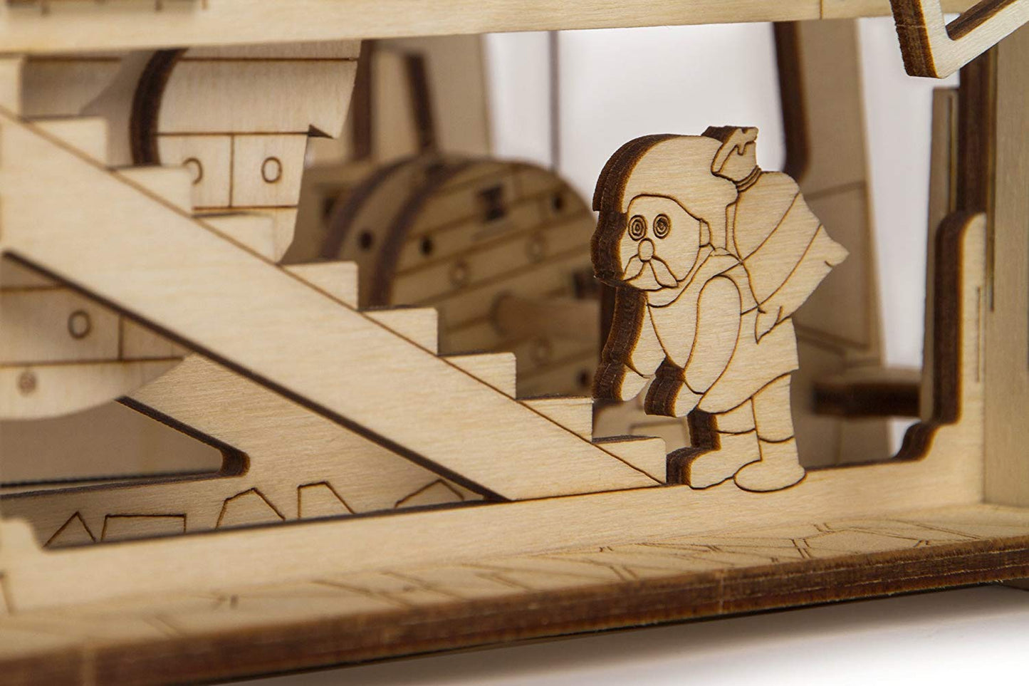 Wood Trick Windmill Rotating Mechanical Model - 3D Wooden Puzzles for Adults to Build - Engineering DIY Wooden Models for Adults to Build