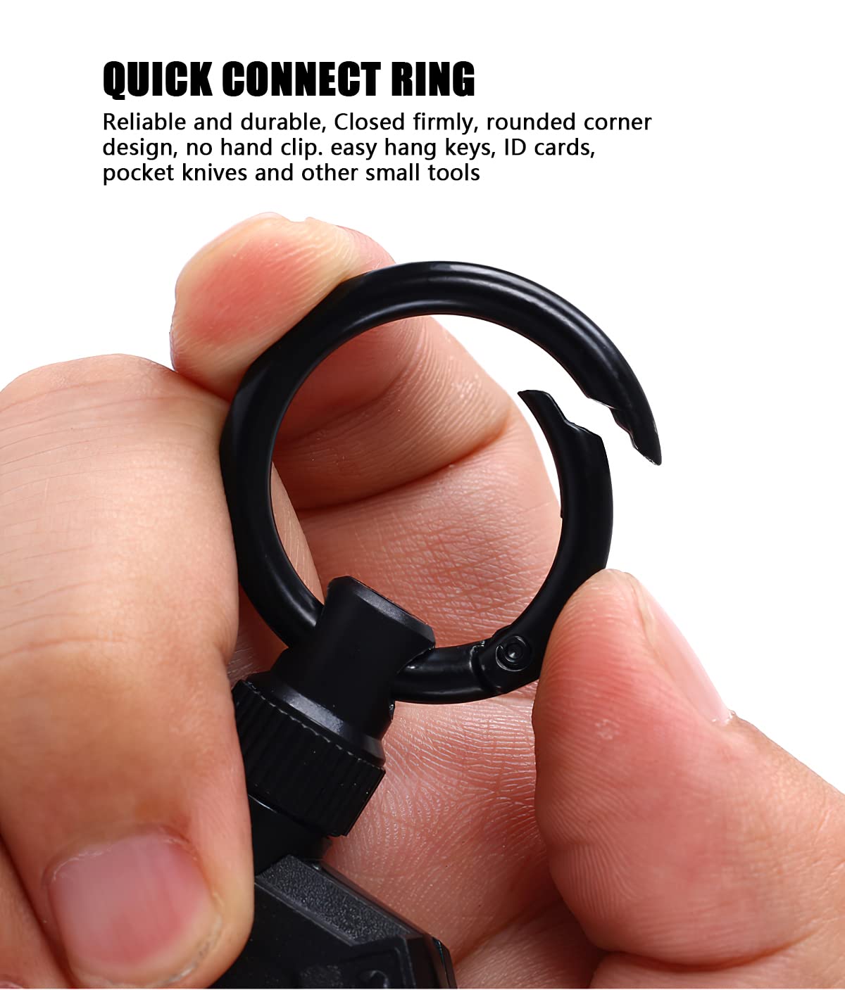 Magnetic Retractable Keychain with Gift box, Heavy Duty Carabiner Key chain with 25" Cord, Up to 50 oz Keys and Tools, Gift for Birthdays Christmas Father's Day Valentine's Day