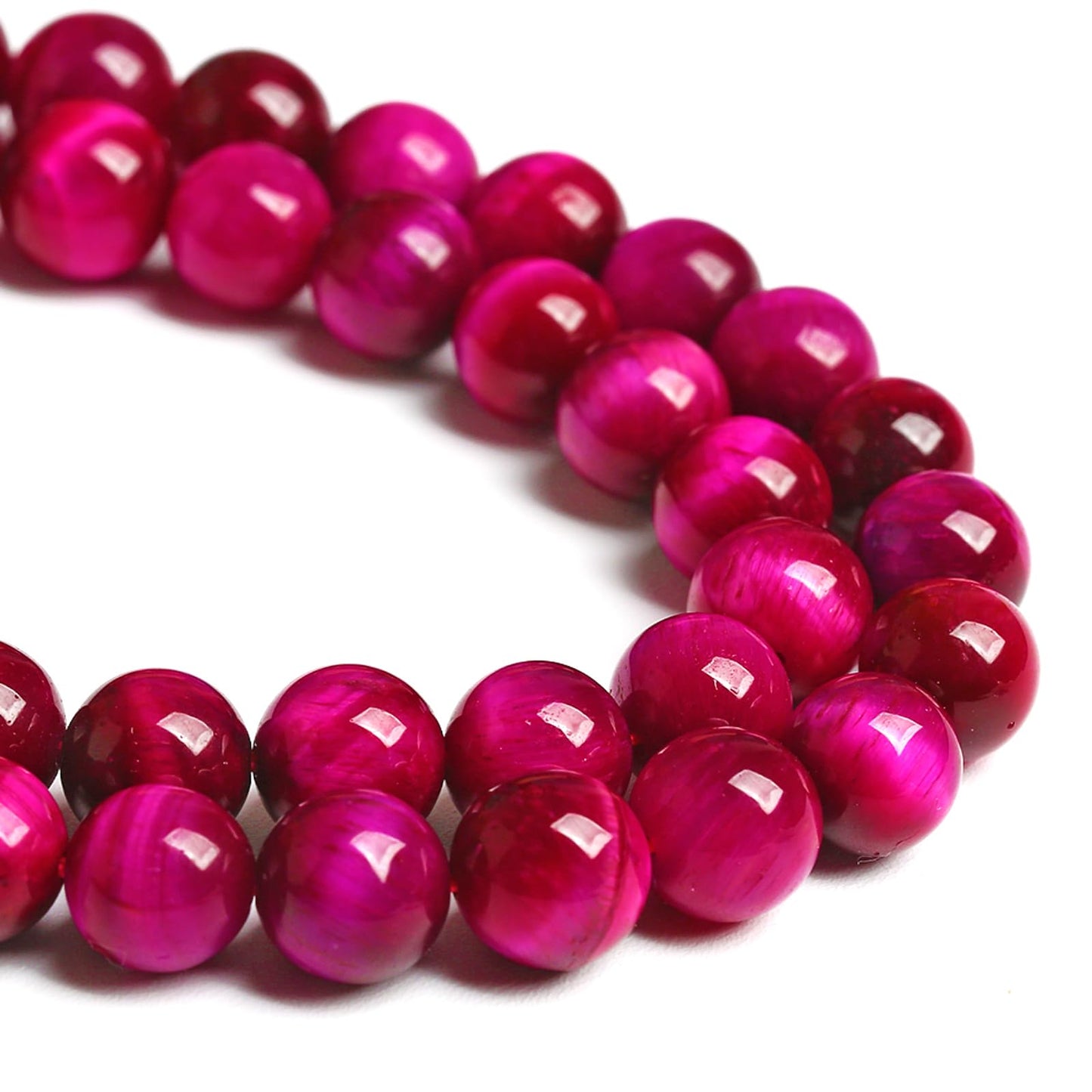6MM 60PCS Natural Multi Rose Tiger Eye Stone Beads for Jewelry Making DIY Bracelet