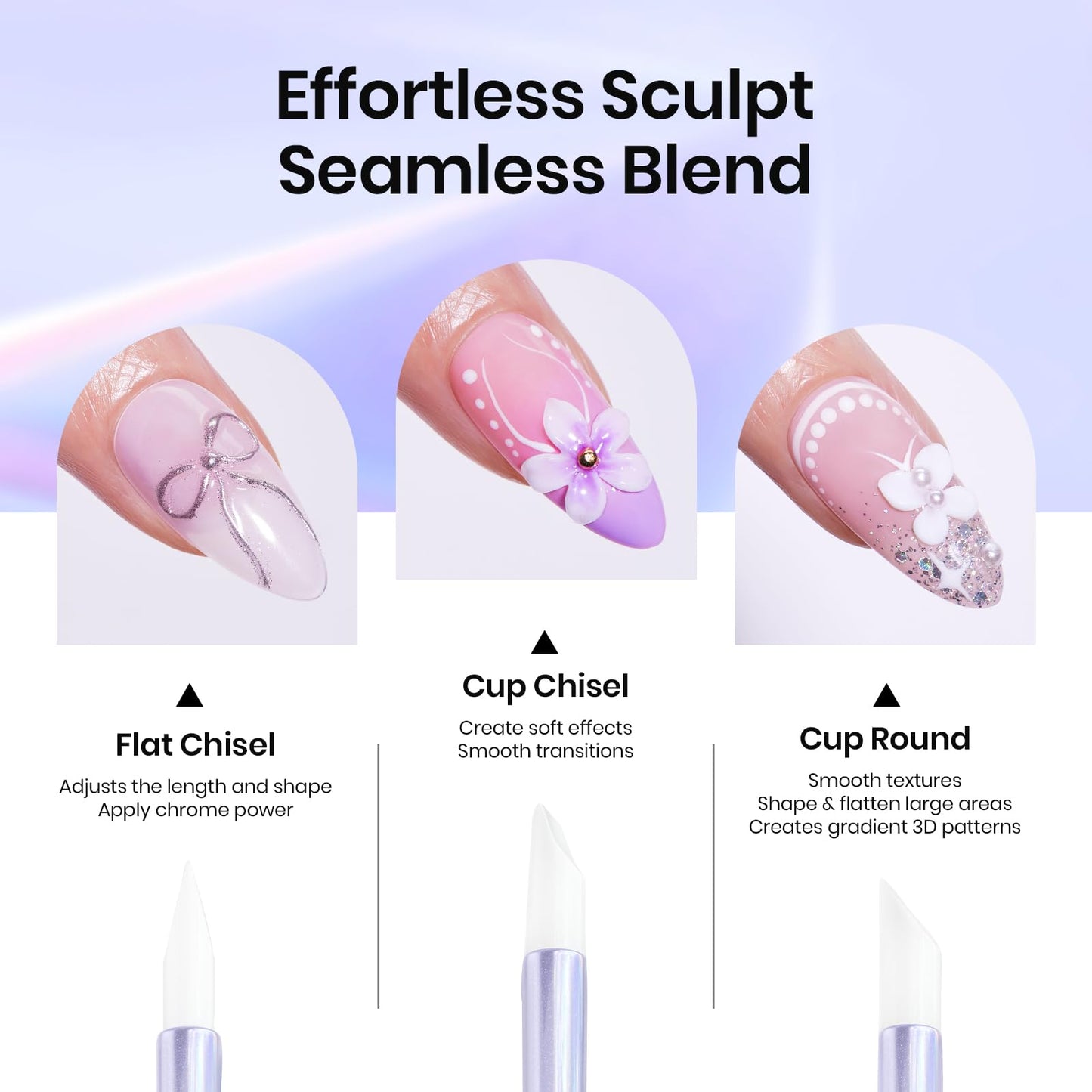 Beetles 5PCS Nail Art Dotting Tools Sculpture Pen Sculpting Tools & 31pcs Art Nail Brushes with Palette Holder All in One for Starter Manicure Design Set