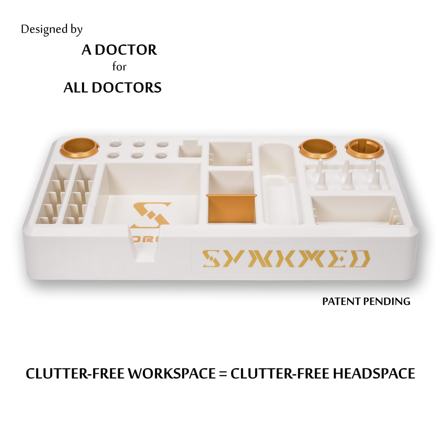 SYNKMED DDORG II – Premium Doctor Desk Organizer for Clinical Workflows, Designed for Medical Professionals, Clinics & Hospitals, Ideal Doctors’ Day & Birthday Gift