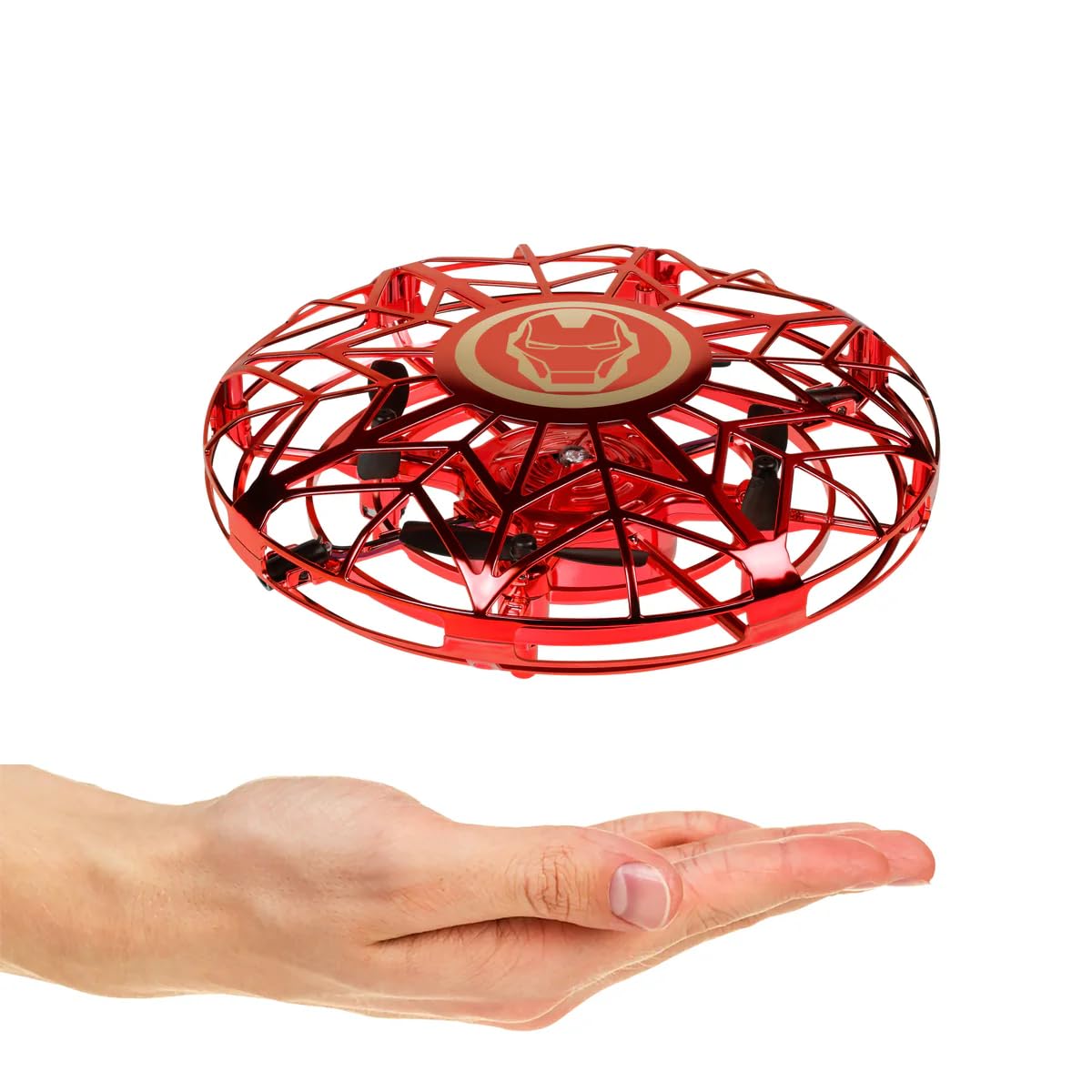World Tech Toys Marvel Iron Man Flying Toy – Motion Sensing UFO Toy with USB Charging – Marvel Licensed – Indoor/Outdoor Drone for Kids Ages 6+
