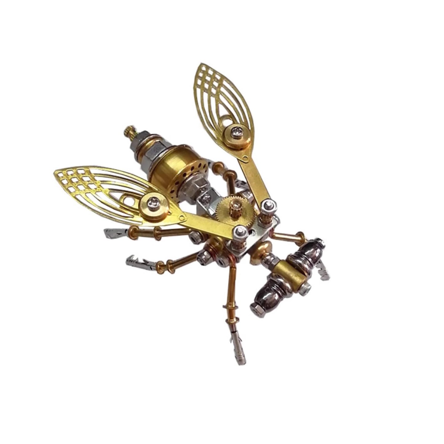 Steampunk Insect Bug Sculpture Mechanical 3D Puzzle Kits for Adults, Making kit DIY Projects Metal Building, Ideas for Birthday(Drosophila melanogaster)