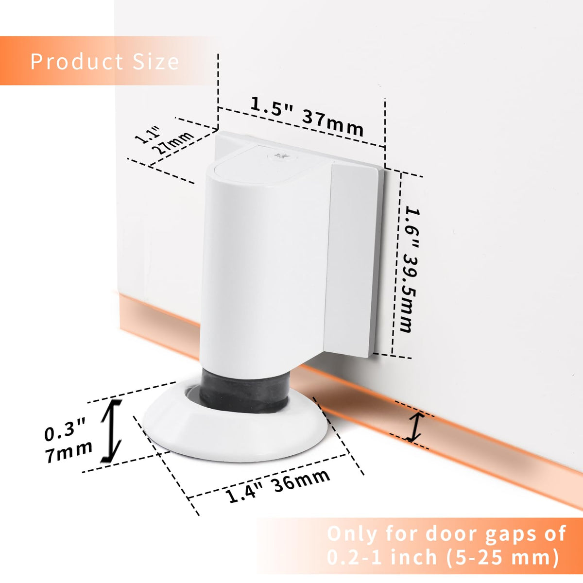 Magnetic Door Stoppers for Bottom of Door (2 Count)
