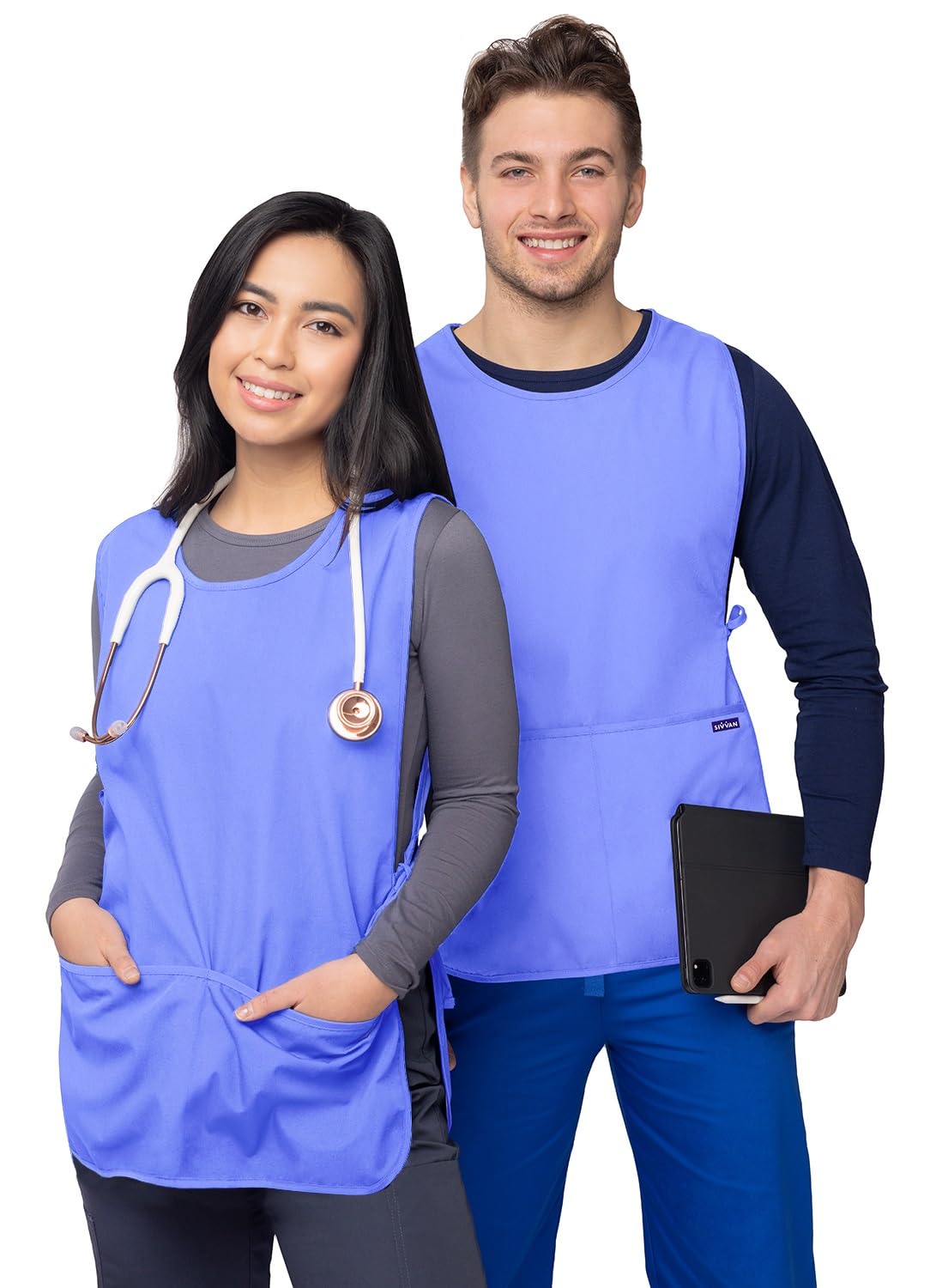 Sivvan Unisex Apron - Cobbler Apron 3-Pack - S87003 - Ceil Blue - R