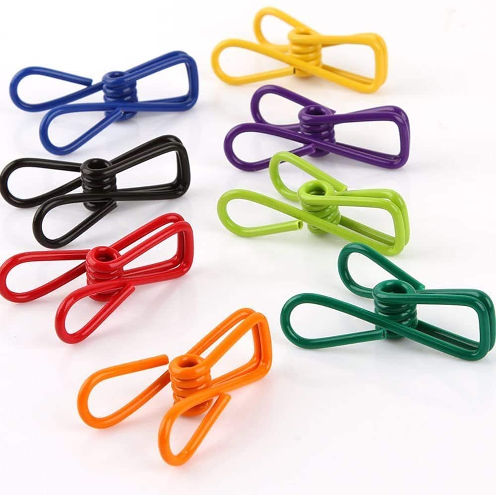 30 Pcs 2 Inch 10 Different Random Colors Chip Clips (30 Count)