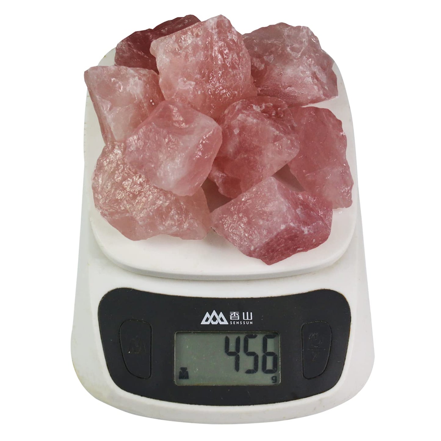 Nvzi Rose Quartz Crystals, Raw Crystals Bulk, Gem Stones Rocks Crystals, Tumbled Stones and Crystals Bulk, Rock Collection, Chakra Stones, Healing Crystals, Raw Minerals Rocks Crystals(1LB)