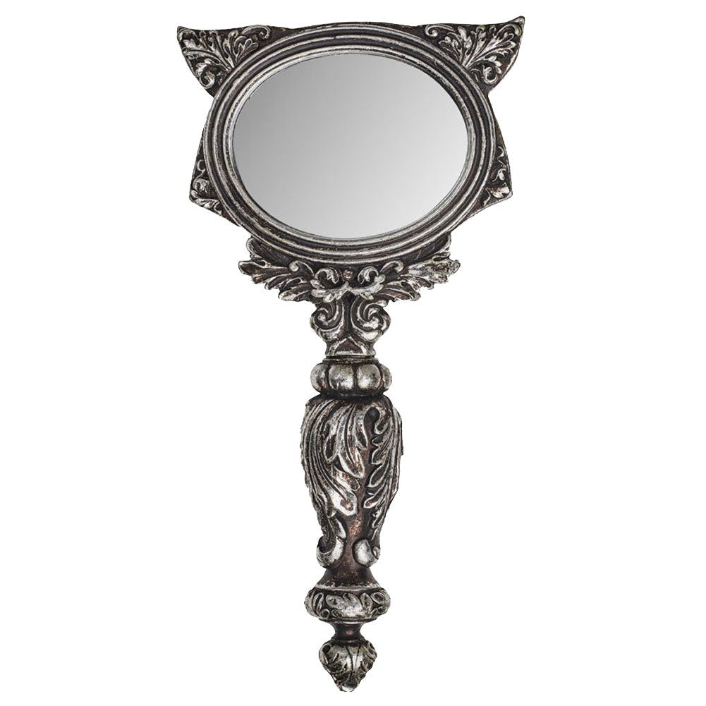 Alchemy Gothic Cat Hand Mirror