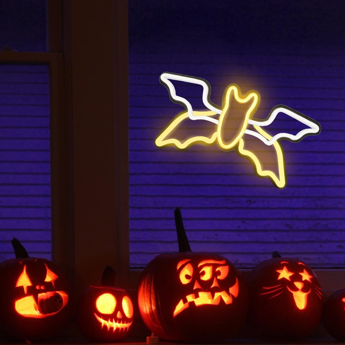 Halloween Neon Sign,Halloween Flying Bat Neon Light Sign with Adjustable Speed,for Wall Decor Bedroom Home Decor Bar halloween LED Decoration Light