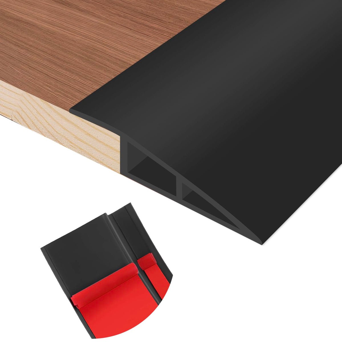 Floor Transition Strip Self Adhesive Vinyl Door Threshold Strip (10 Foot)